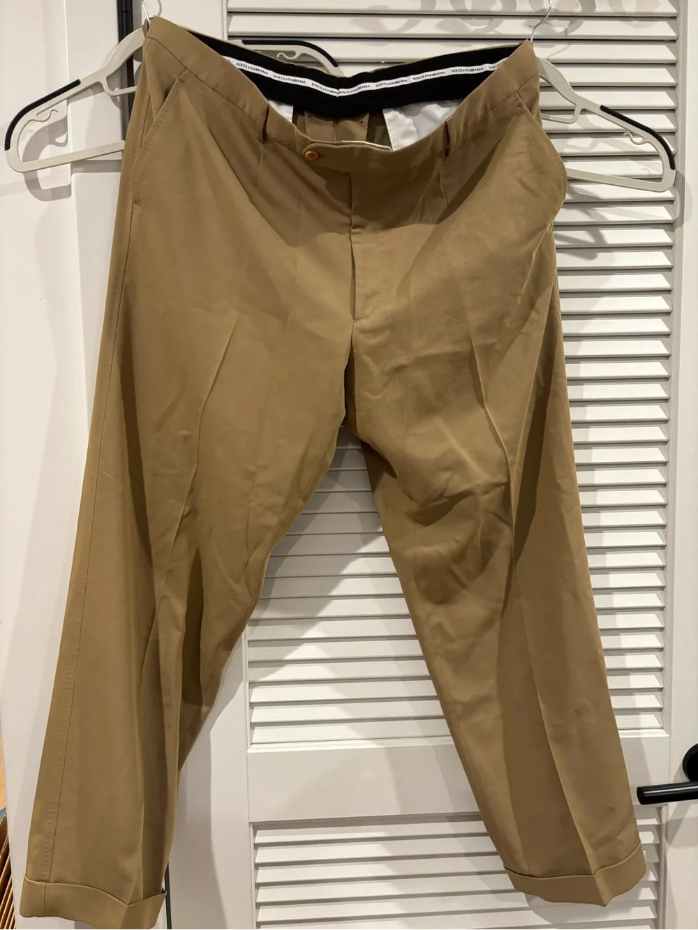 Dolce & Gabbana Men’s Brown Tan 2-Piece Suit IT 50 Made Italy COA